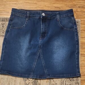 Chic Blue Denim Mini Skirt